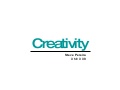 Creativity