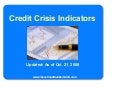 Credit Crisis Indicators Oct