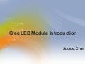 Cree LED Module Introduction