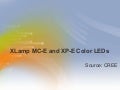 XLamp MC-E and XP-E Color LEDs