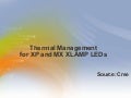 Thermal Management for XP and MX XLAMP LEDs