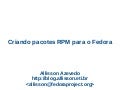 Criando Pacotes Rpm Para O Fedora