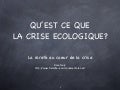  Crise écologique
