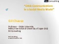 Crisis Comms in SM World.11.08.09