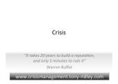 Crisis management.crisis leadership.training.tony ridley.part 1.08