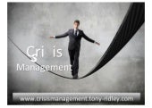 Crisis management.crisis leadership.training.tony ridley.part 1.09