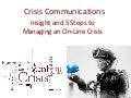 Crisis Communications in the Digital Age