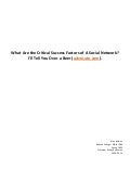 Critical Success Factors of a Social Network