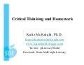 Critical thinking and homework
