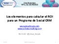 Los elementos de un ROI para un programa de Social CRM