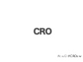 Introducción a CRO - Conversion Rate Optimization