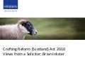 Crofting Reform (Scotland) Act 2010