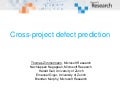 Cross-project defect prediction