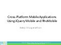 Cross platform mobile apps using rhomobile and jquery mobile