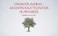 Crowdfunding  - Introduction for Filmmakers (digitalfilmcamp Berlin, 2012)