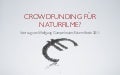 Crowdfunding für Naturfilme? (Green Screen 2011)