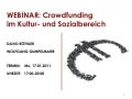 Crowdfunding im Kultur und Sozialbereich
