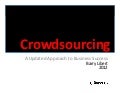Crowd sourcing 