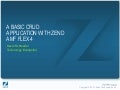 A Basic CRUD Application with Zend Amf Flex 4
