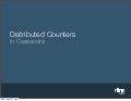 Distributed Counters in Cassandra (Cassandra Summit 2010)