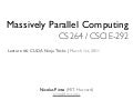 [Harvard CS264] 06 - CUDA Ninja Tricks: GPU Scripting, Meta-programming & Auto-tuning