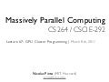 [Harvard CS264] 07 - GPU Cluster Programming (MPI & ZeroMQ)