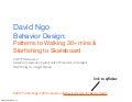 CS377T Behavior Design for Better Health: Walking Patterns & Starfishing