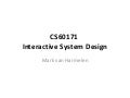 Introduction to CS60171 (2009)