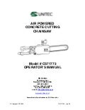 CS Unitec Air Powered Concrete Cutting Chainsaw