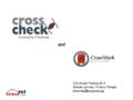 CrossCheck and CrossMark