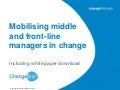 Mobilibising middle and front-line managers in change