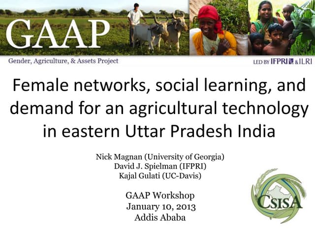 CSISA GAAP Presentation January 2013