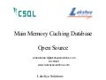 Student projects with open source CSQL