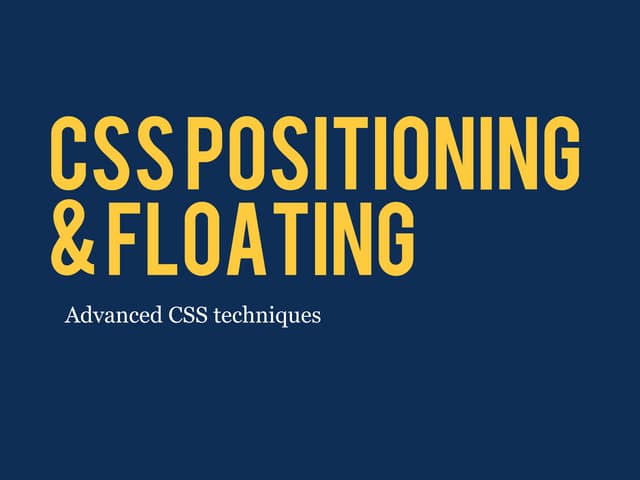 Css positioning