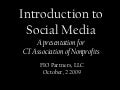 Introduction to Social Media for Nonprofits