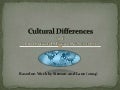 Cultural Differences and International Ventures [SAV sirmon 2010 v.9]