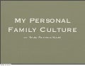 Personal Cultural Presentation
