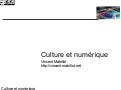 Culture et Numérique
