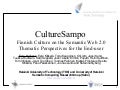 CultureSampo - Finnish Culture on the Semantic Web 2.0: Thematic Perspectives for the End-user