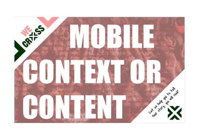 Presentatie mobiele strategie voor Cultuurmarketing