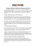 Discover Spending Monitor Report for Credit Unions (April 2012)