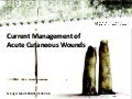 Current Management of Acute Cutaneous Wounds
