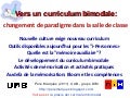 Vers un curriculum bimodale: changement de paradigme dans la salle de classe