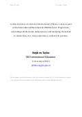 Curriculum Studies Assignment