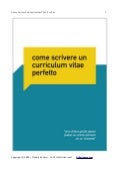 Curriculum vitae perfetto