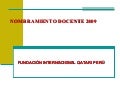 INCORPORACION A LA CARRERA MAGISTERIAL