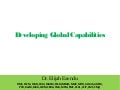 Developing Global Capabilities