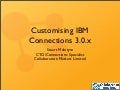 Customising IBM Connections 3.0.x
