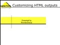 Customizing HTML Outputs From Author-It