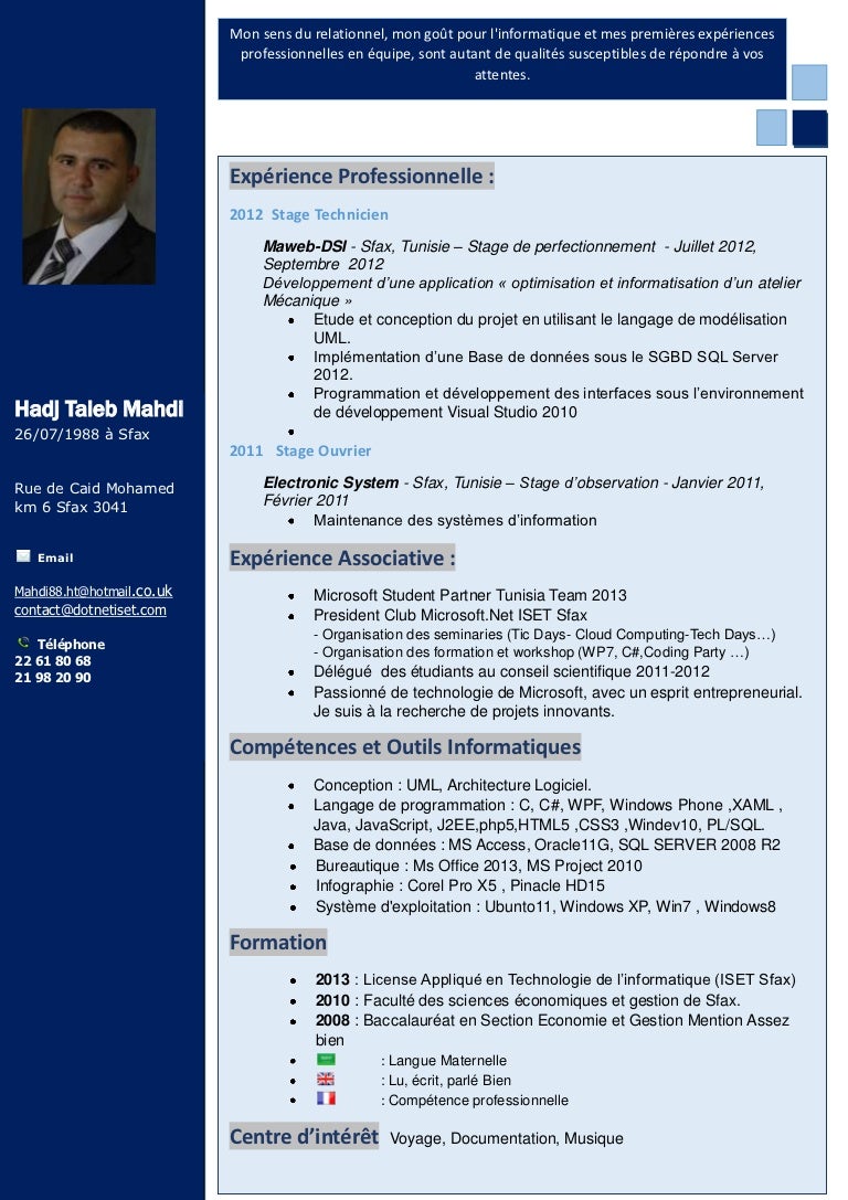 Cv Architecte Informatique Cv Architecte Informatique